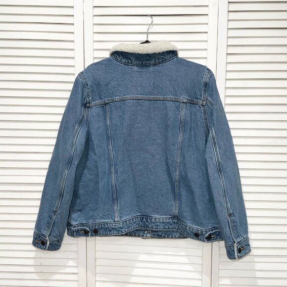 Levi's Sherpa Original Trucker Jean Jacket Size 1X - Picture 2 of 4